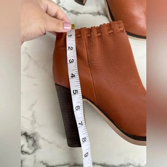 See By Chloe chestnut Leather Ankle Length Boots Size 40/9.5 - Picture 11 of 12